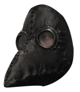 Foto 1 | Máscara La Peste Negra Plague Doctor Black Fiestas Halloween