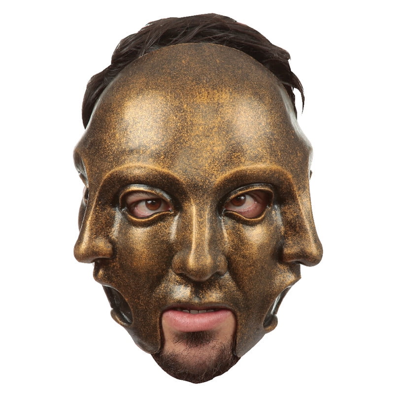 Máscara 3 Faces Gold Mask Ghoulish Productions Halloween