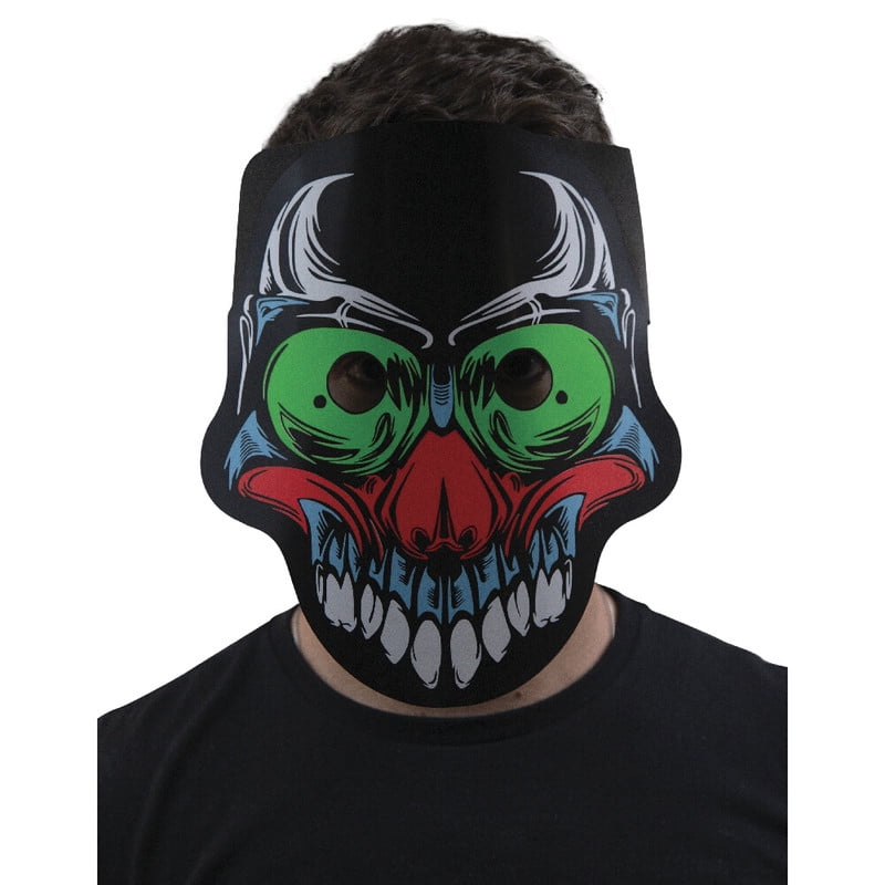 Máscara Led Rave Mask Skull Ghoulish Productions Halloween