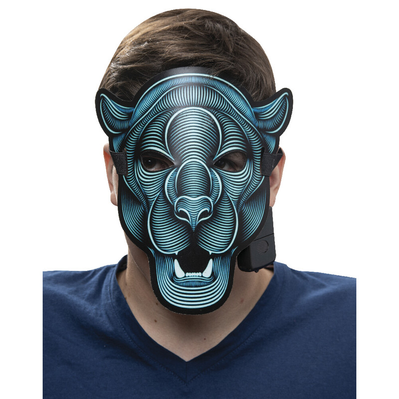 Máscara Led Rave Mask - Panter Ghoulish Productions Halloween