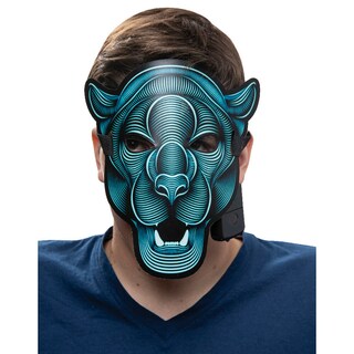 Foto 1 | Máscara Led Rave Mask - Panter Ghoulish Productions Halloween