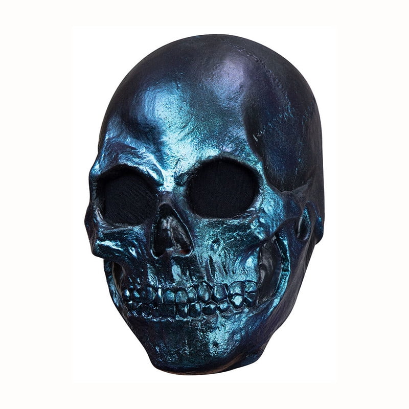 Foto 2 pulgar | Máscara Skull Metalic Blue Ghoulish Productions Halloween