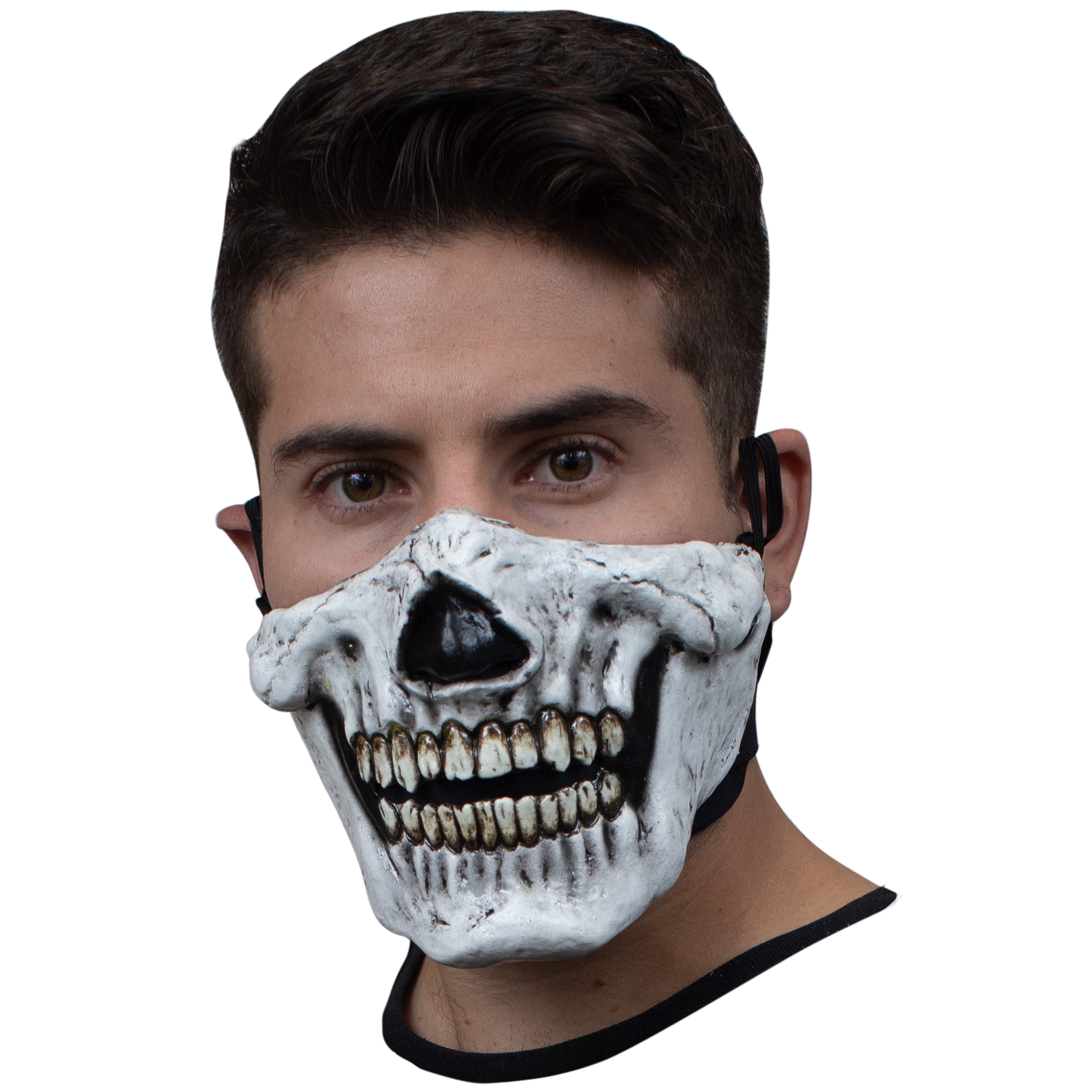 Máscara Calavera Halloween Látex Cubre Bocas Cráneo Terror $350