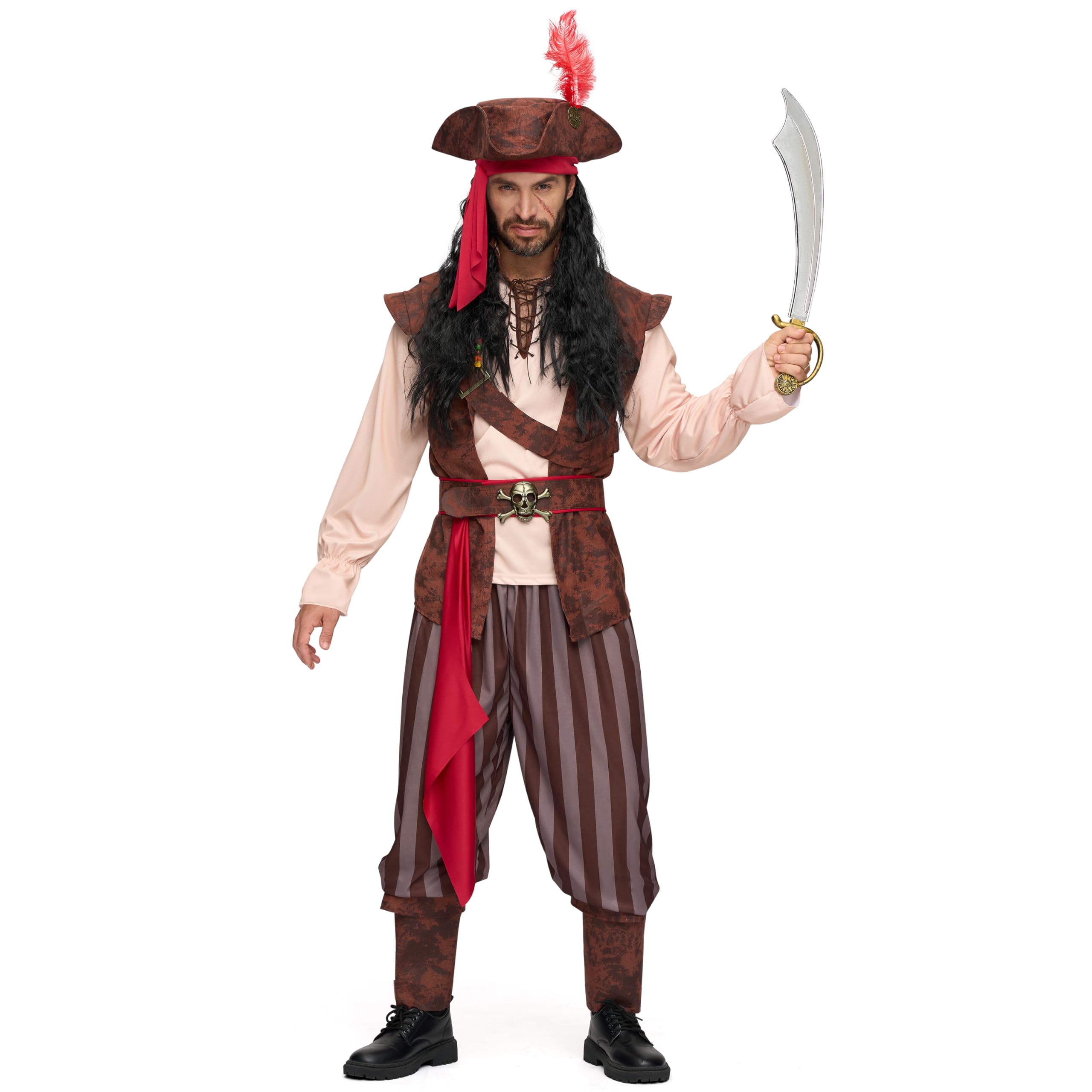 Disfraz De Pirata Caribeño De Spooktacular Creations Para Hombre - Venta Internacional.