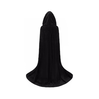 Foto 2 | Disfraz Cosplay Capa Con Capucha Capa De Halloween 170 Cm Negro