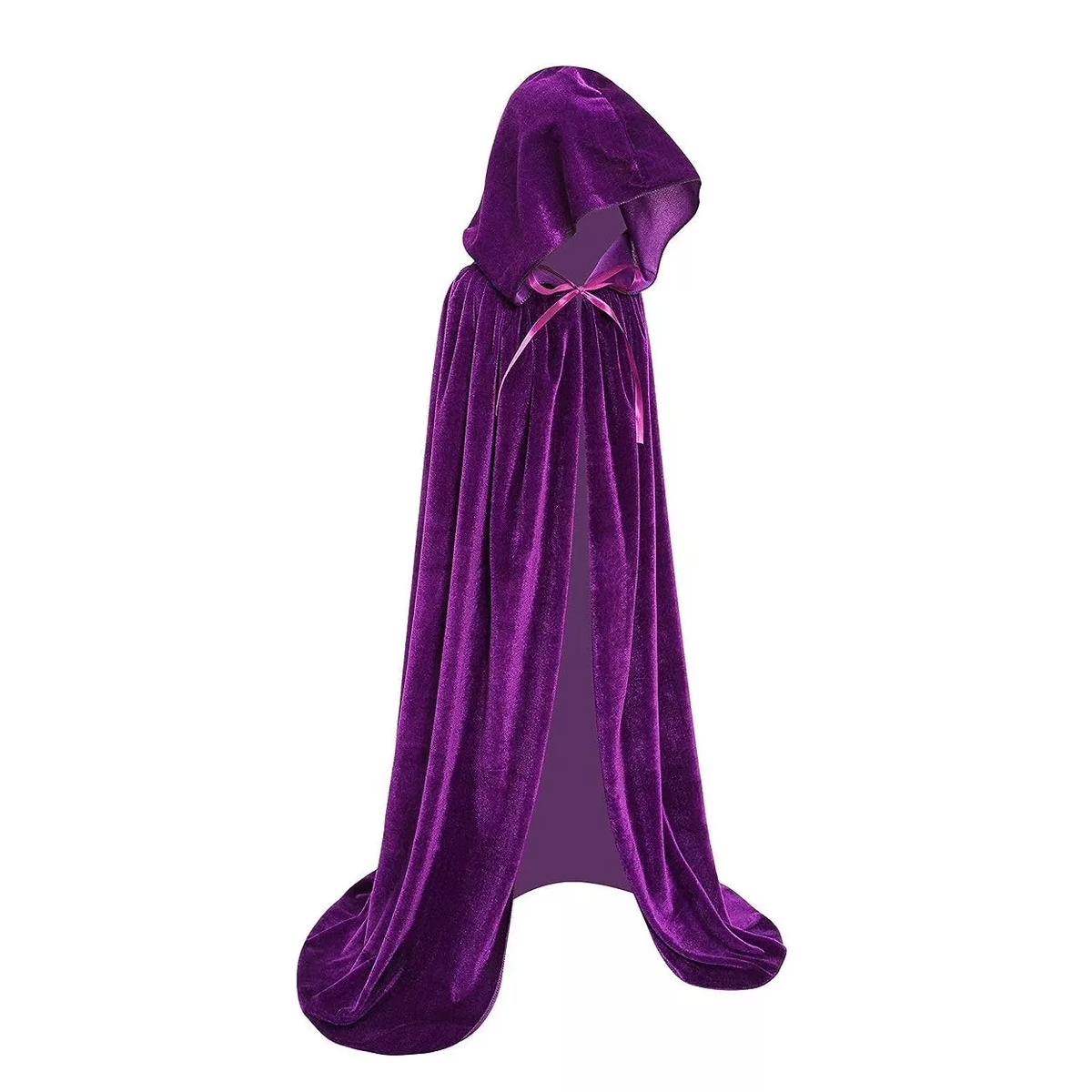 Foto 2 | Disfraz Cosplay Capa Con Capucha Capa De Halloween 170 Cm Purpura