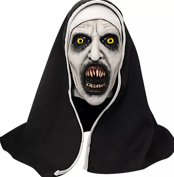 Máscara Látex De La Monja El Conjuro Deluxe Terror Halloween Color Negro T $649