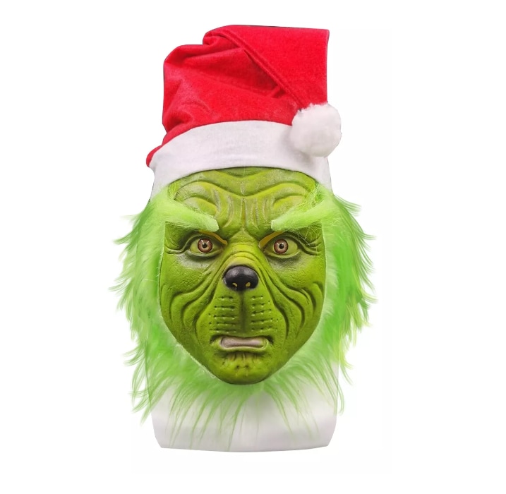 Máscara De Cosplay Grinch Color Verde T $699