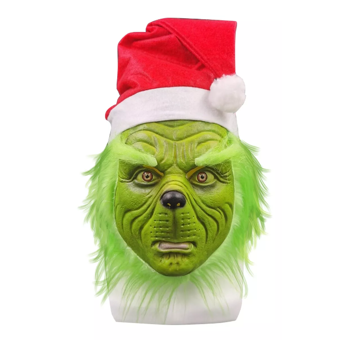 Máscara De Cosplay Grinch Color Verde T