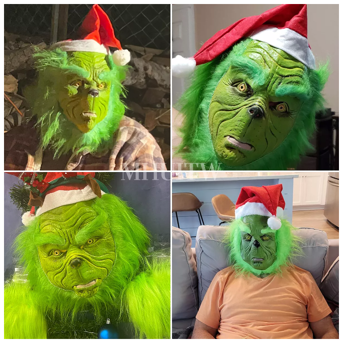 Foto 2 | Máscara De Cosplay Grinch Color Verde T