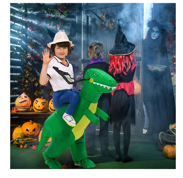 Foto 3 | Disfraz Inflable de Dinosaurio para Niños