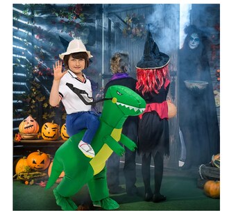 Foto 3 | Disfraz Inflable de Dinosaurio para Niños
