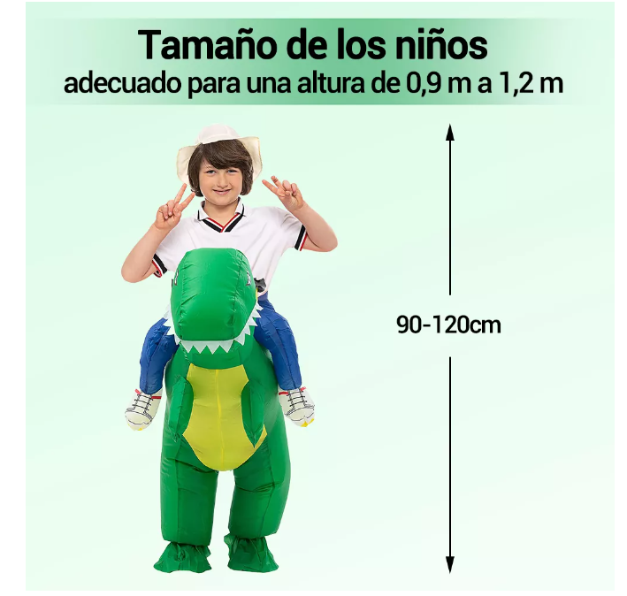 Foto 4 | Disfraz Inflable de Dinosaurio para Niños