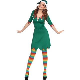 Foto 1 | Disfraz Rev Miss Duende Navideño Color Verde Para Mujer Talla G