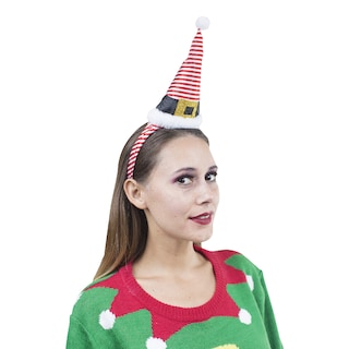 Foto 1 | Diadema De Gorro De Caramelo Rev Diseño Navideño Color Rojo Para Navidad