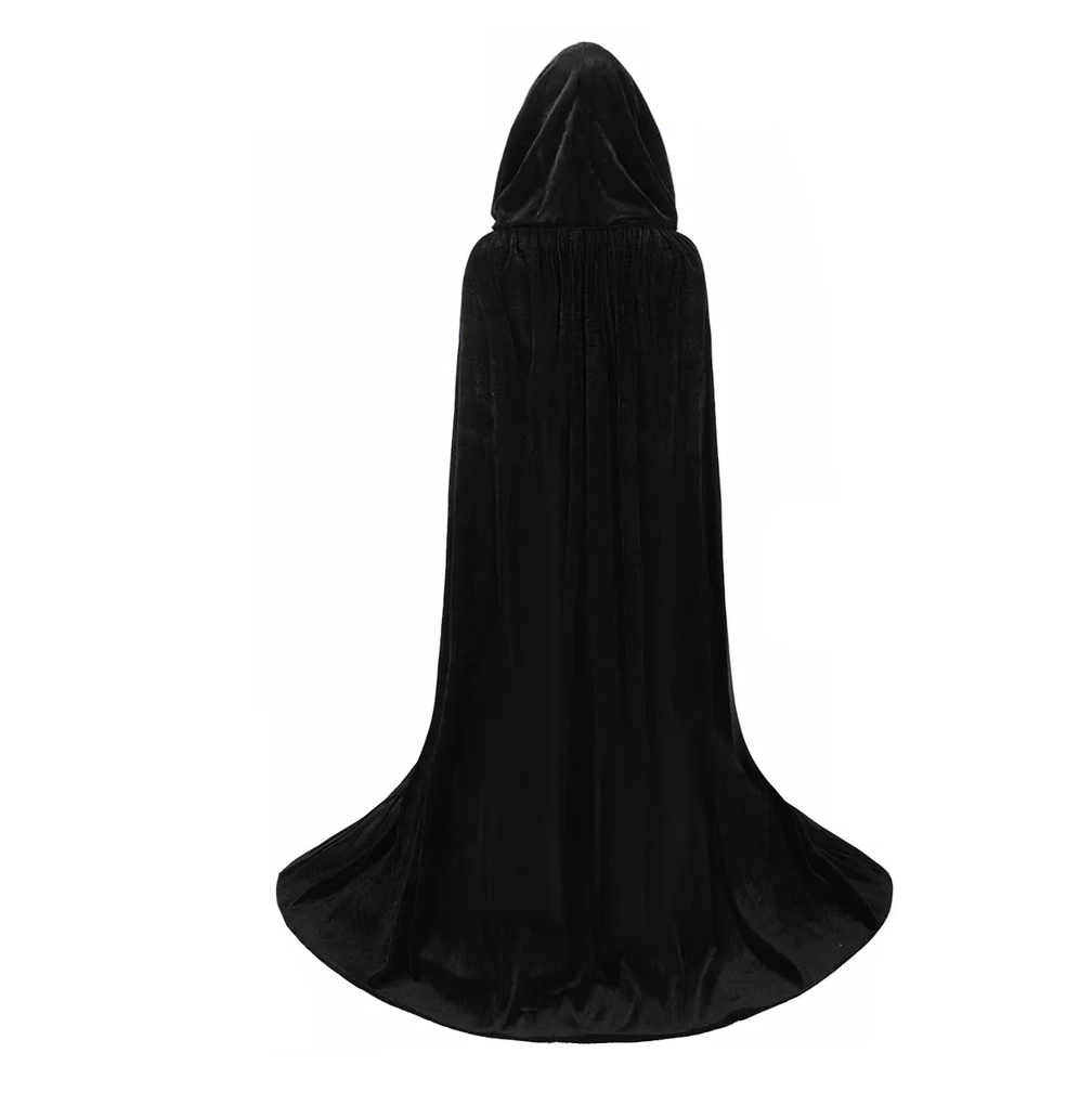 Foto 3 pulgar | Disfraz Capa Con Capucha Capa De Halloween 170 Cm Negro