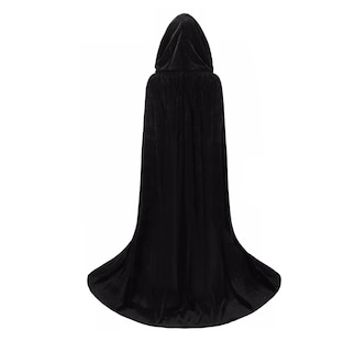 Foto 2 | Disfraz Capa Con Capucha Capa De Halloween 170 Cm Negro