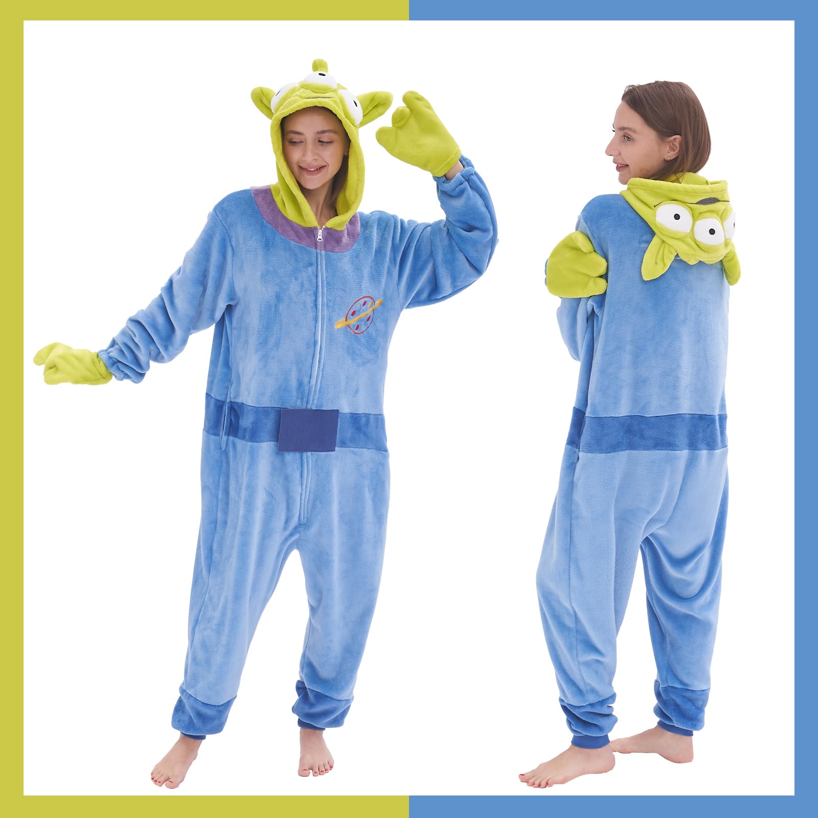 Foto 5 pulgar | Disfraz Unisex Onesie Pijama Gonaap Alien Para Adulto, Talla Xl - Venta Internacional.