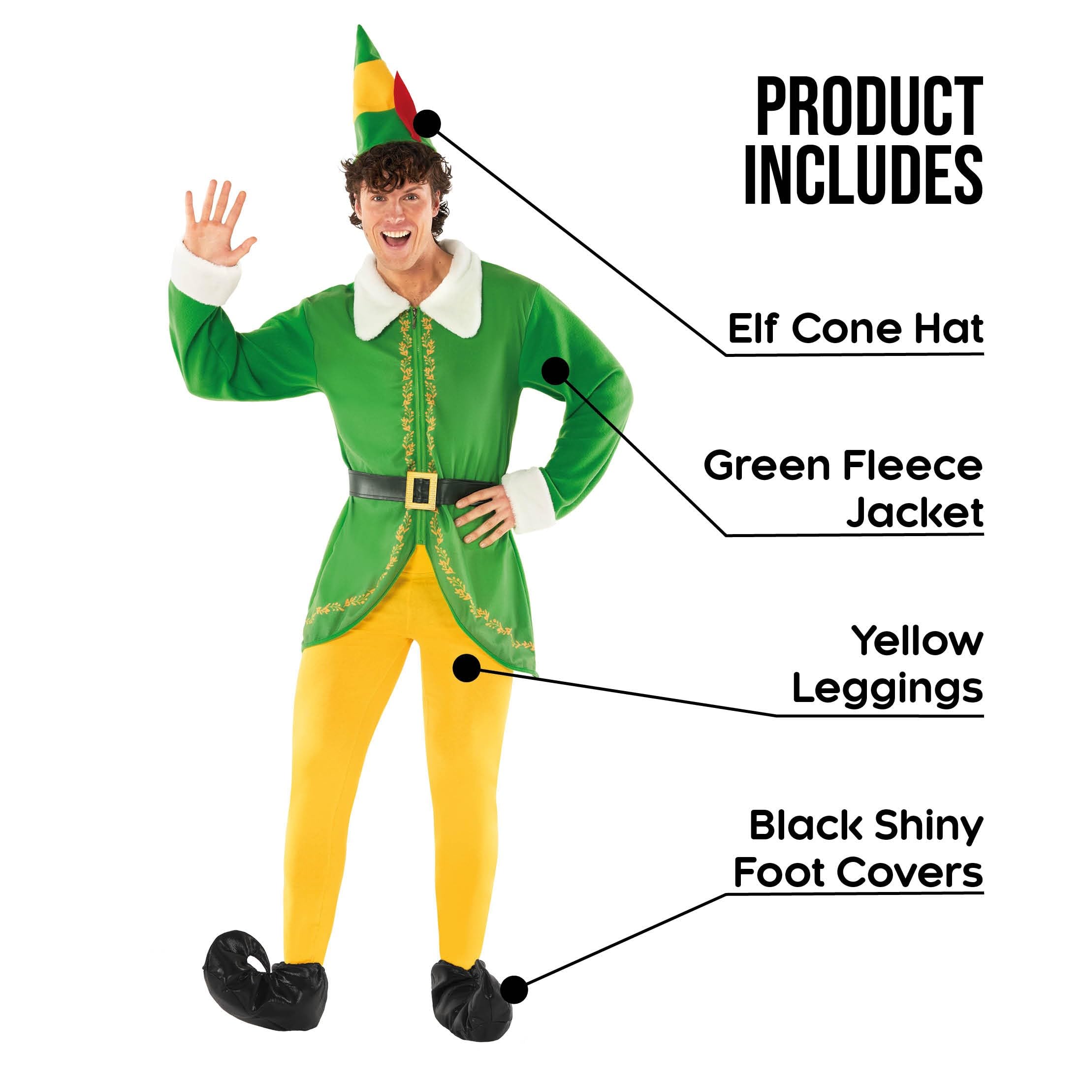 Foto 3 pulgar | Disfraz De Elfo Navideño Morph Elf Para Hombre, Tamaño 2xl, Color Verde - Venta Internacional.