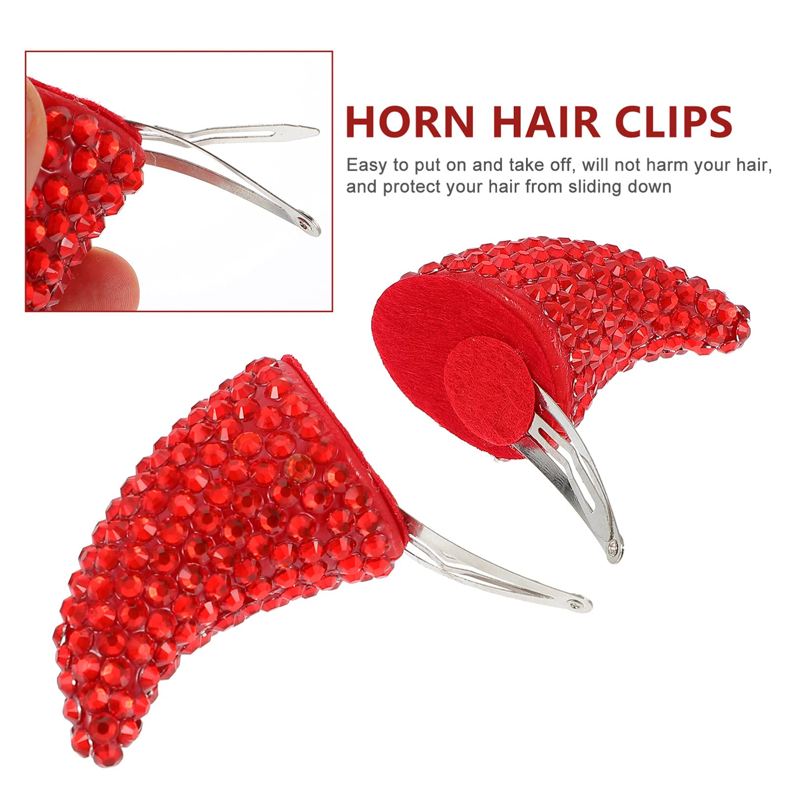 Foto 4 pulgar | Broches para Cabello Beaupretty Cuernos - Venta Internacional