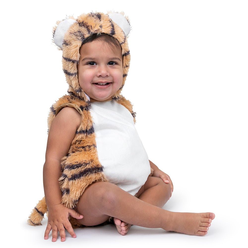 Mameluco Para Bebé Costume Dress Up America Tiger Con Capucha, 0-24 M - Venta Internacional.