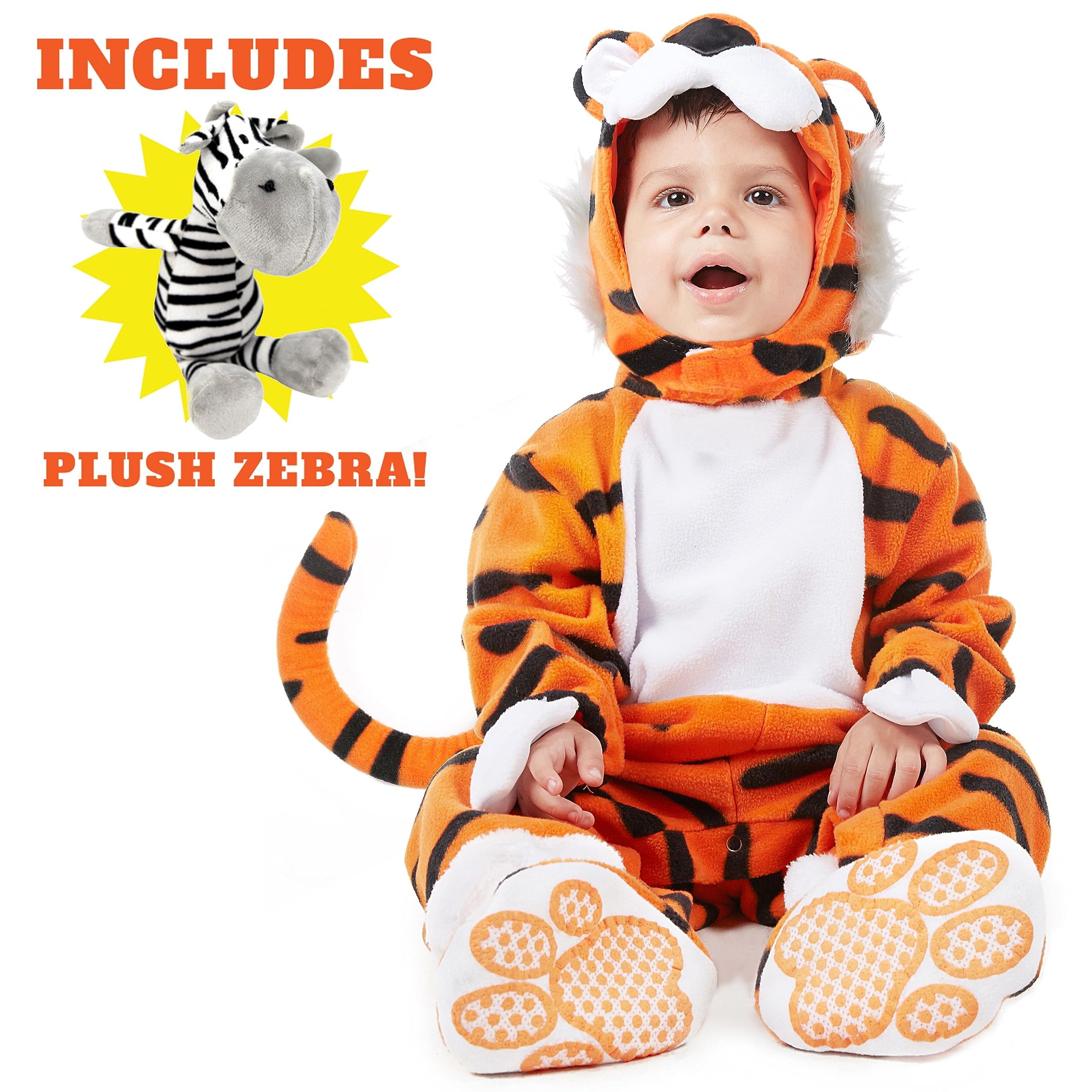 Foto 7 pulgar | Set De Disfraces Spooktacular Creations Halloween Baby Tiger 12-18 M - Venta Internacional.