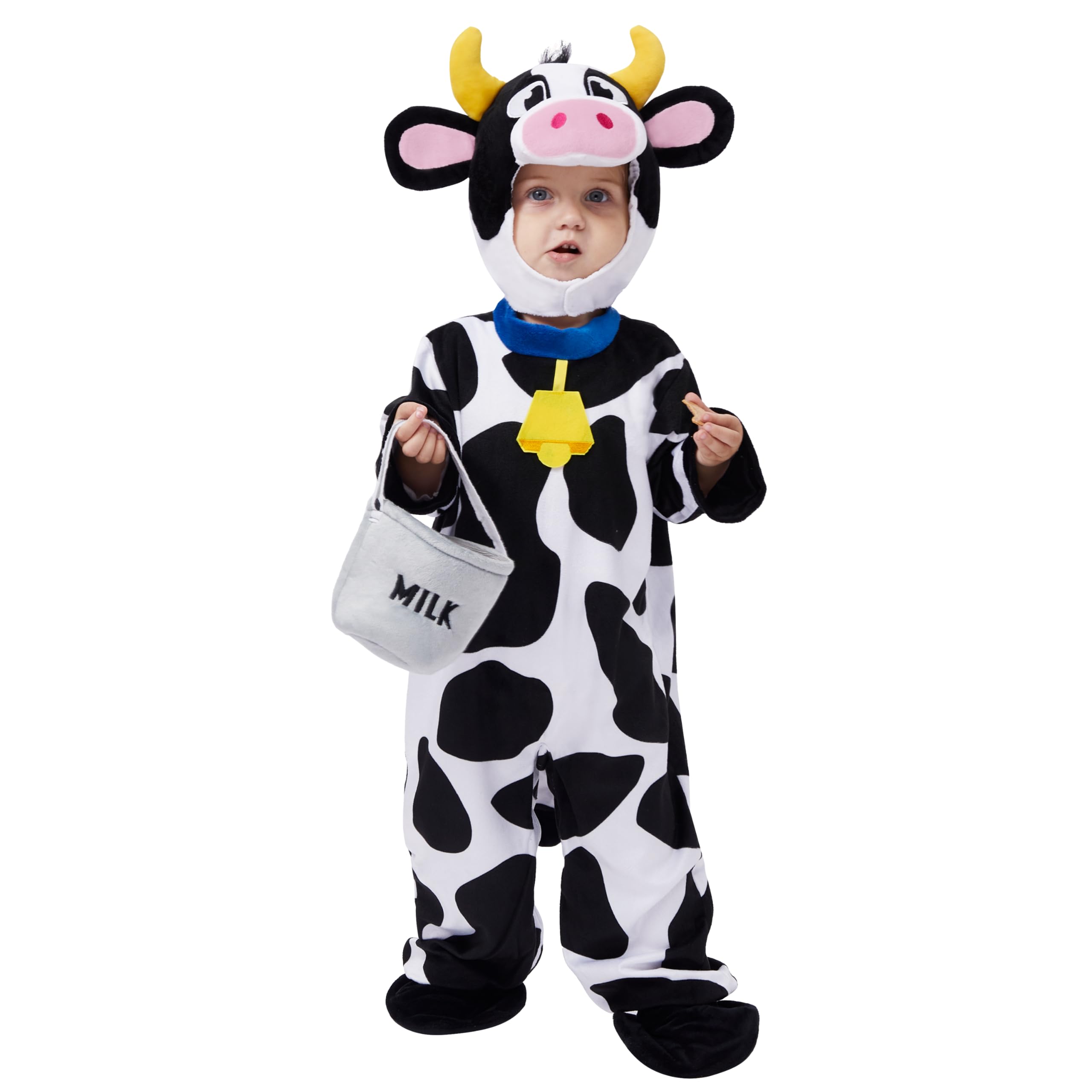 Costume Spooktacular Creations En Forma De Vaca Para Bebé Con Cubeta De Ordeño - Venta Internacional.