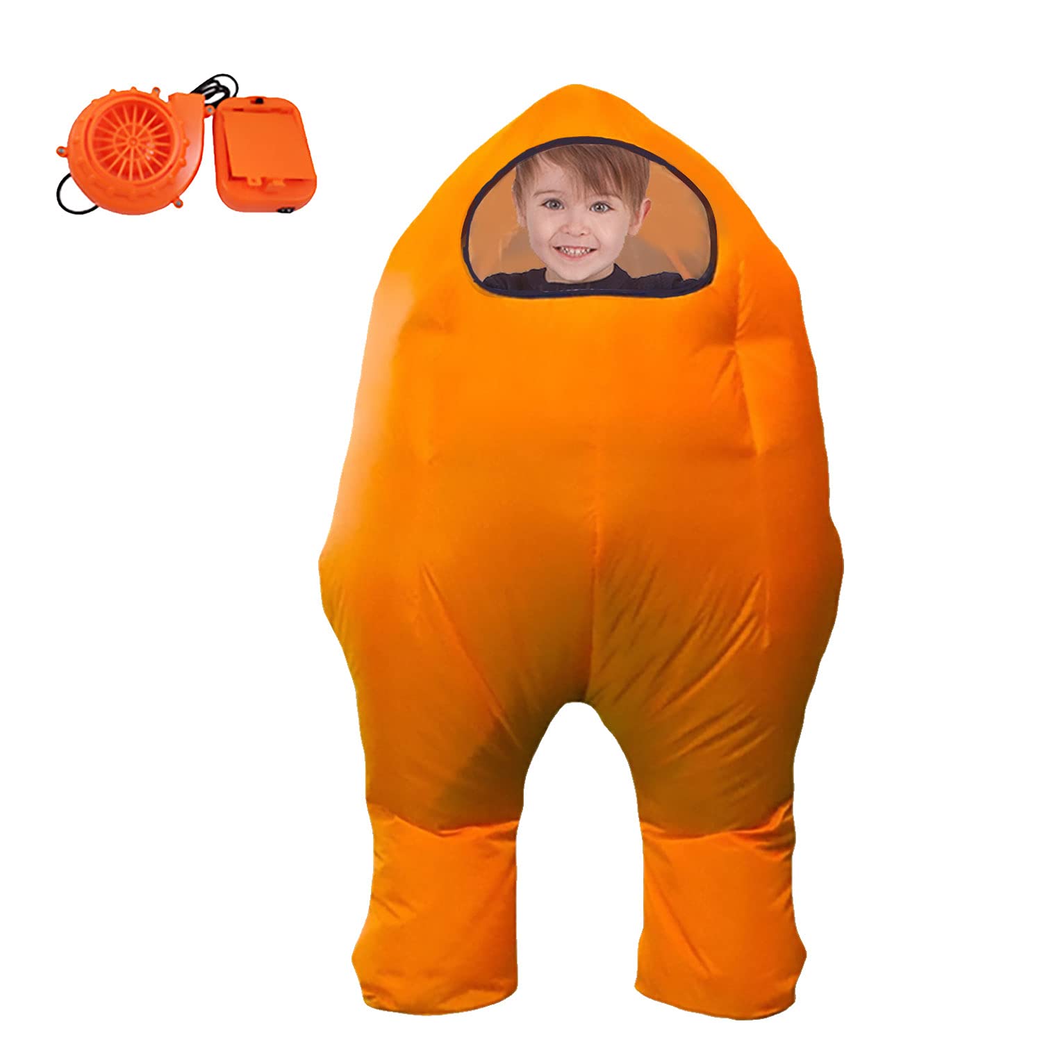 Venta Internacional-Disfraz de Among Us Naranja para Niños Halloween