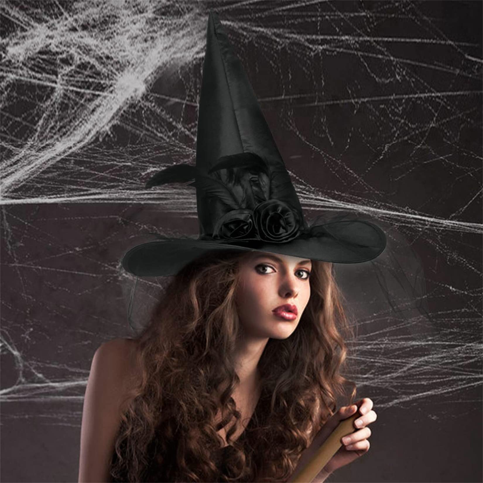 Foto 5 | Venta Internacional - Sombrero para Disfraz de Bruja Halloween Negro