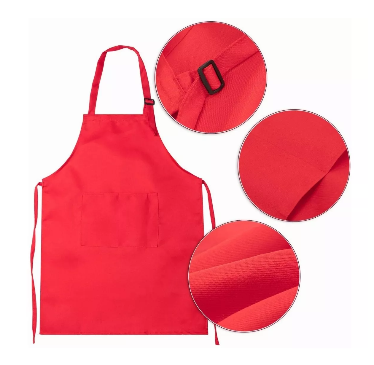 Foto 5 pulgar | Disfraz Máster Chef Niños Cocinero Gorro Para Niño Niña 3 Pcs Rojo/negro/blanco