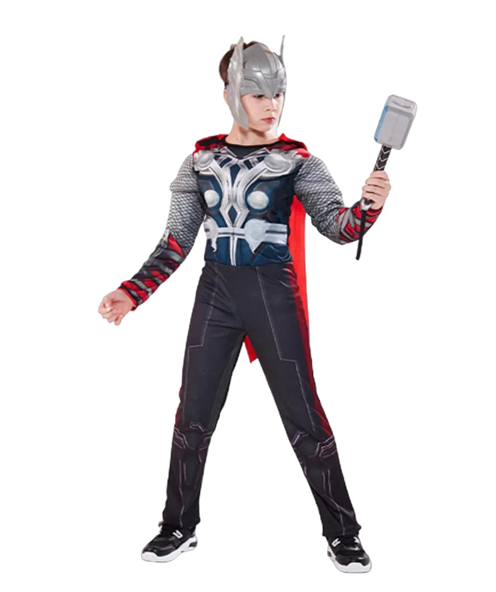 Disfraz Thor Cosplay Halloween Musculoso Superheroes Niños Talla G $649