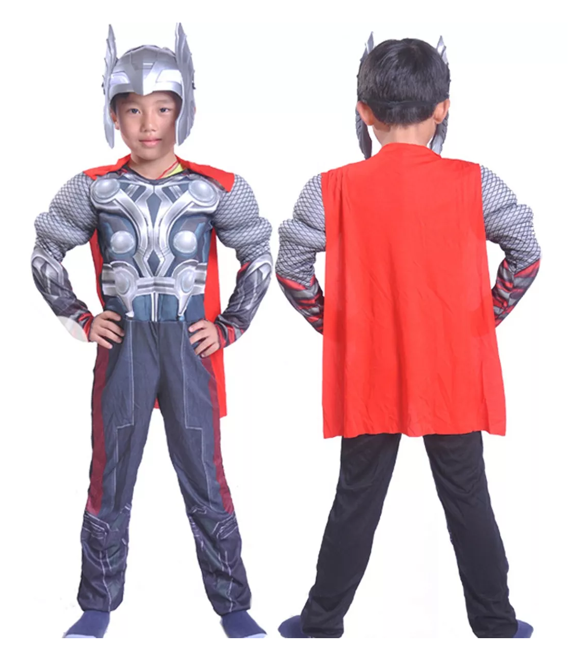 Foto 4 | Disfraz Thor Cosplay Halloween Musculoso Superheroes Niños Talla G