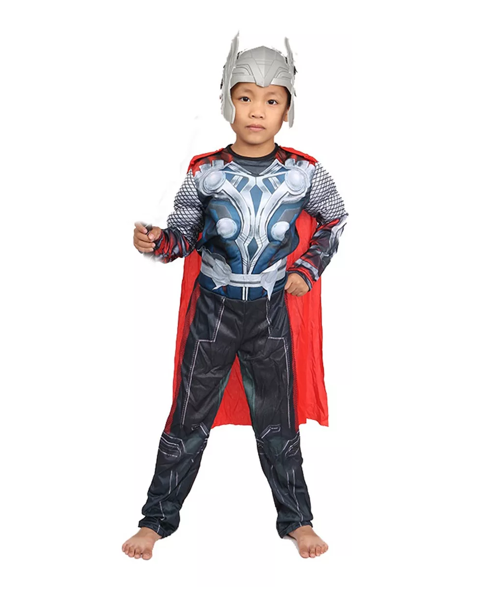 Foto 6 pulgar | Disfraz Thor Cosplay Halloween Musculoso Superheroes Niños Talla G