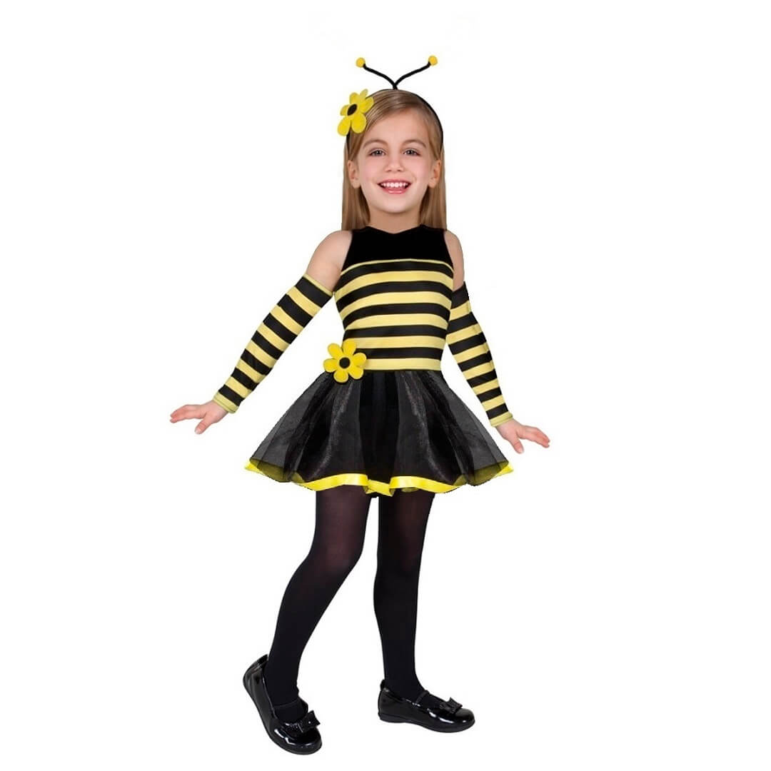 Disfraz De Abeja - Disfraces Abejita Con Alas - Traje De La Primavera De Abejas Con Falda - Disfraz Festival De La P