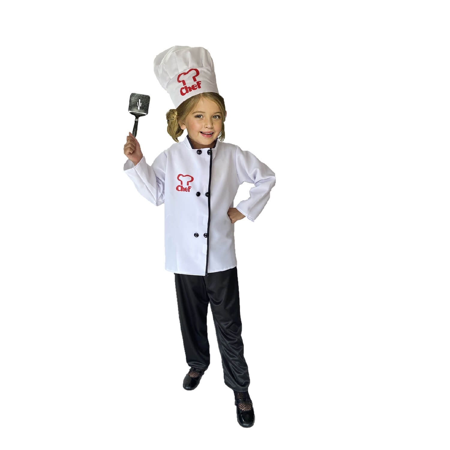 Foto 4 pulgar | Traje de Chef Con Gorro - Disfraces De Cocinero Para Niñas Y Niños