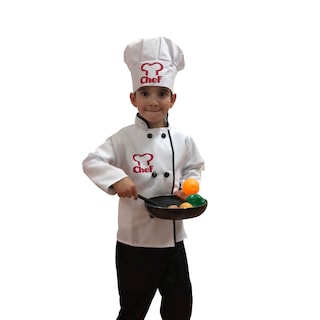 Foto 4 | Traje de Chef Con Gorro - Disfraces De Cocinero Para Niñas Y Niños