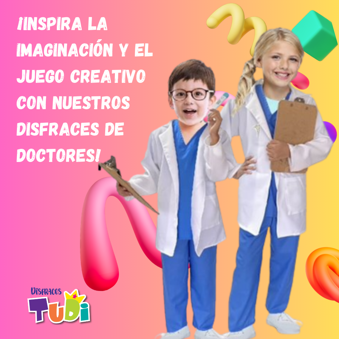 Foto 6 pulgar | Disfraces de Doctores Para Niñas Y Niños TuDisfraz