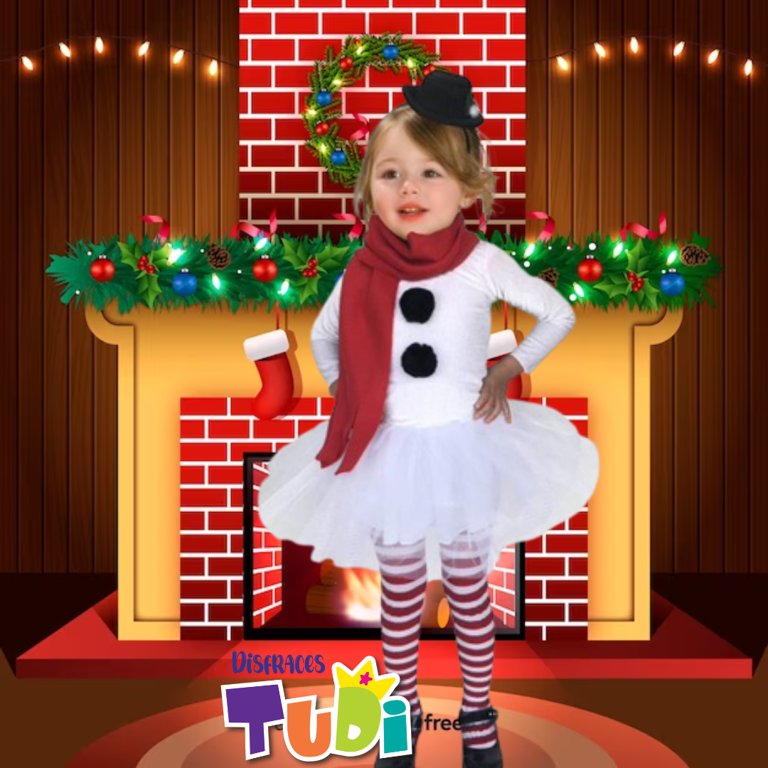 Foto 4 pulgar | Disfraz Muñeca De Nieve Tutú - Traje Navideño