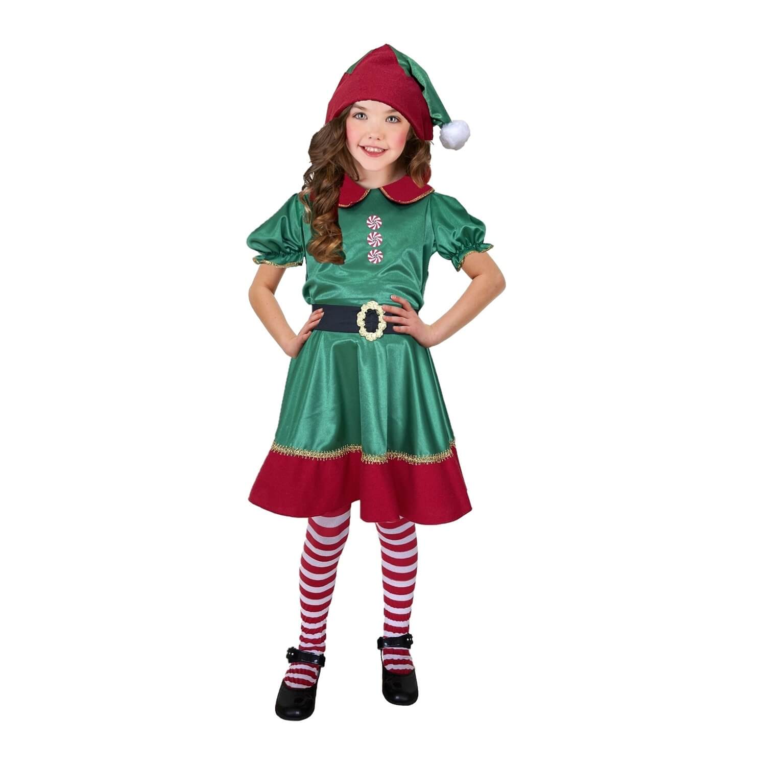 Foto 2 pulgar | Disfraz Duenda Ayudante de Santa Claus para Navidad Y Pastorela