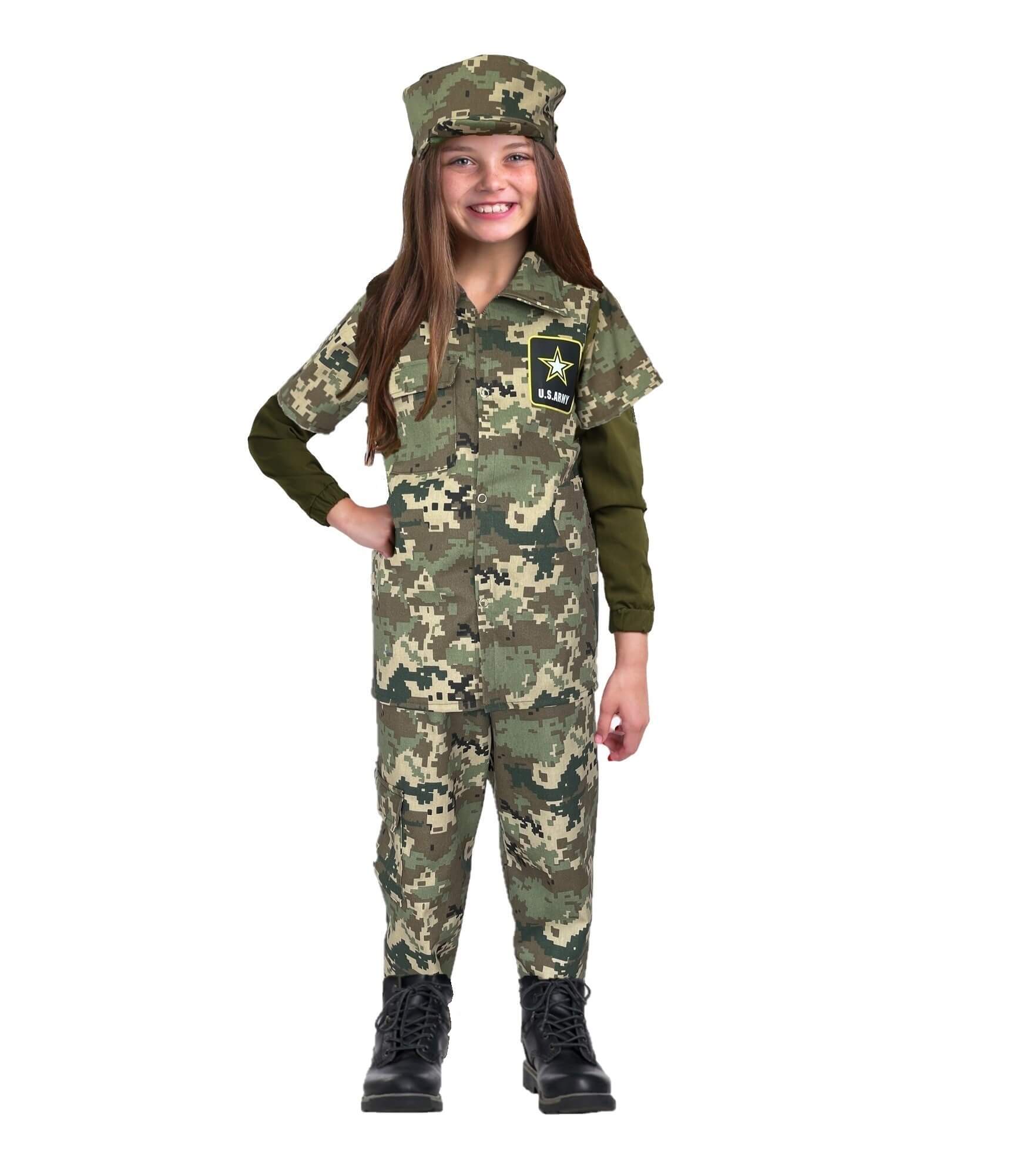 Foto 2 pulgar | 1 Disfraz de Soldado Mexicano para Niña o Niño