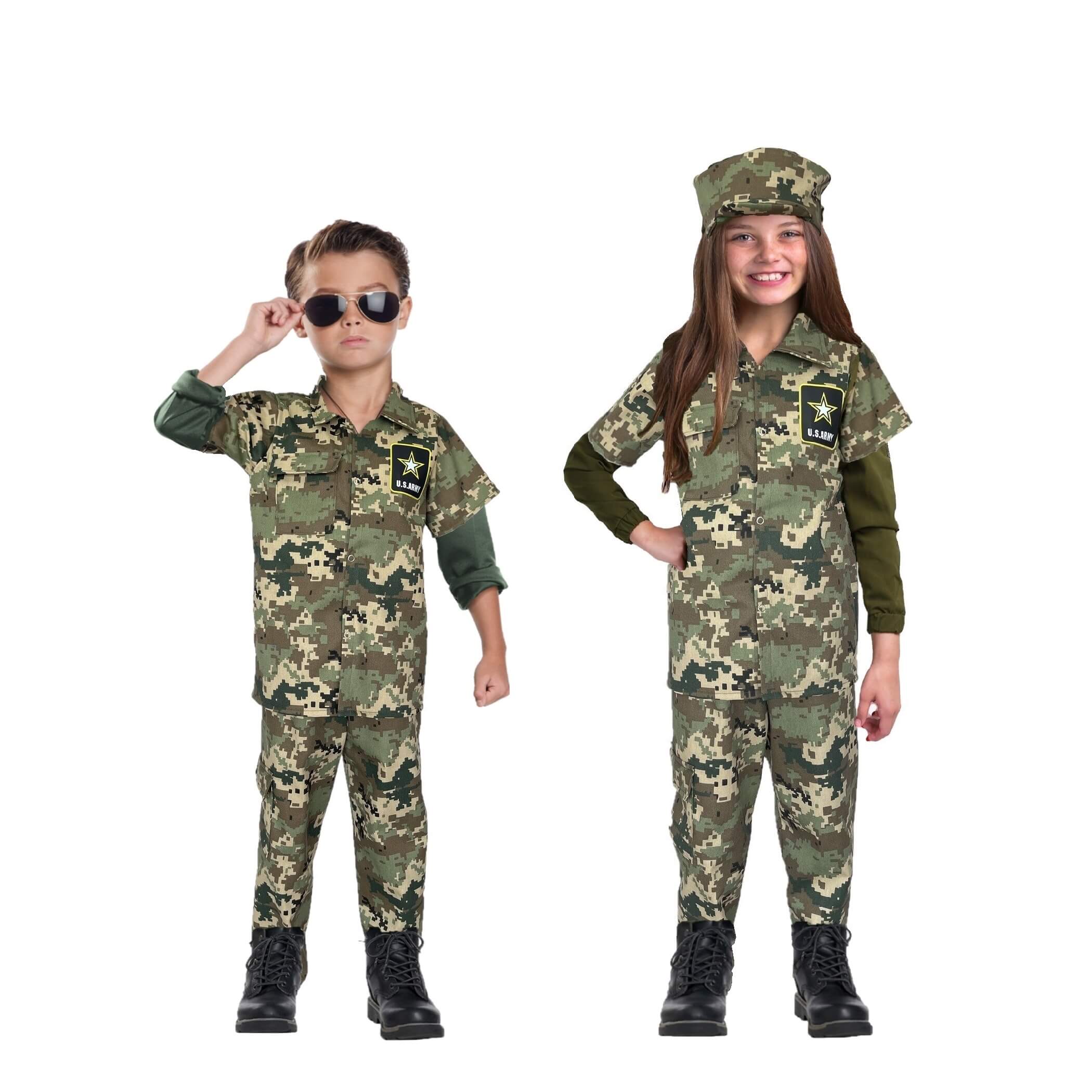 Foto 4 pulgar | 1 Disfraz de Soldado Mexicano para Niña o Niño