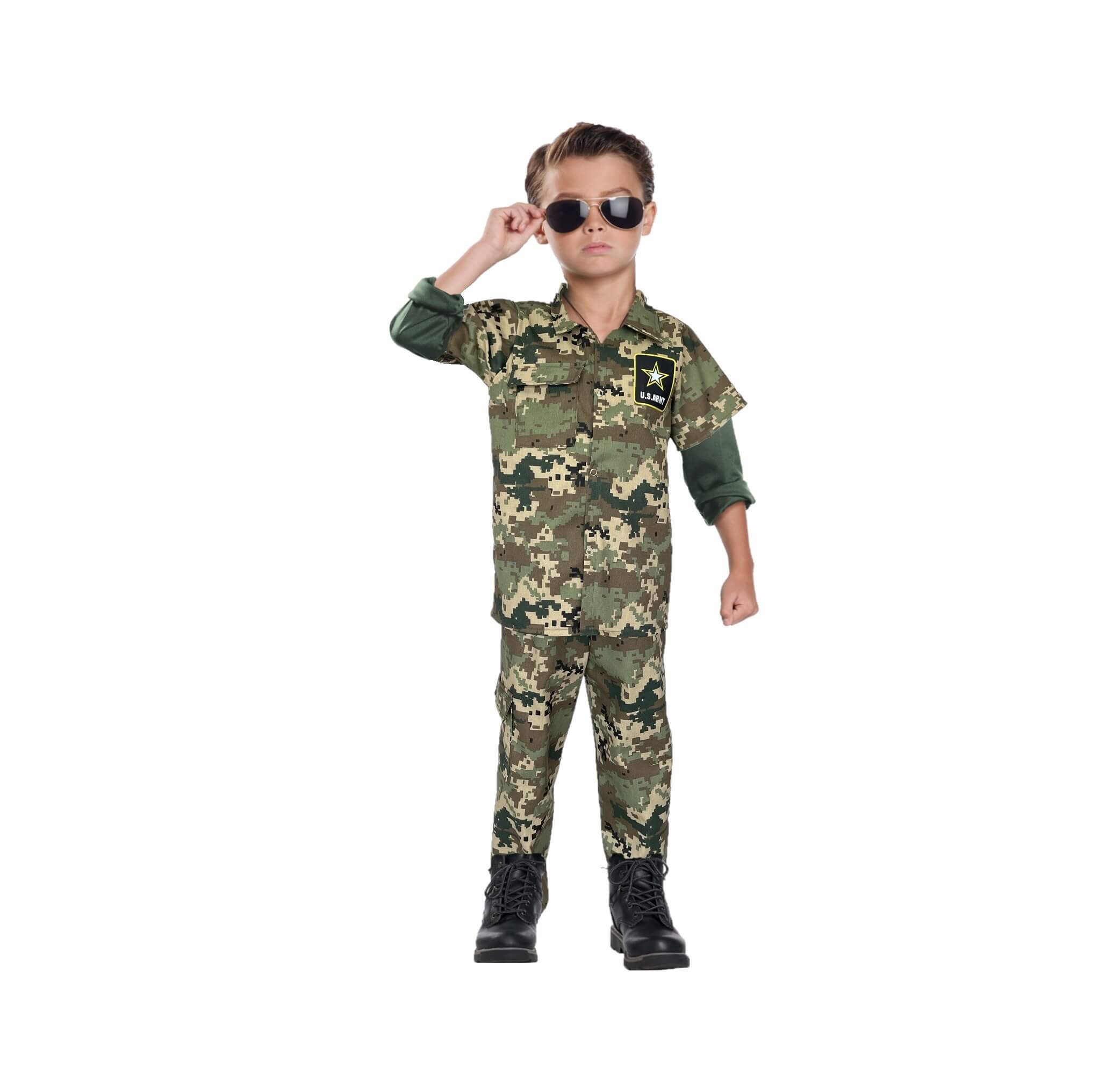 Foto 5 pulgar | 1 Disfraz de Soldado Mexicano para Niña o Niño