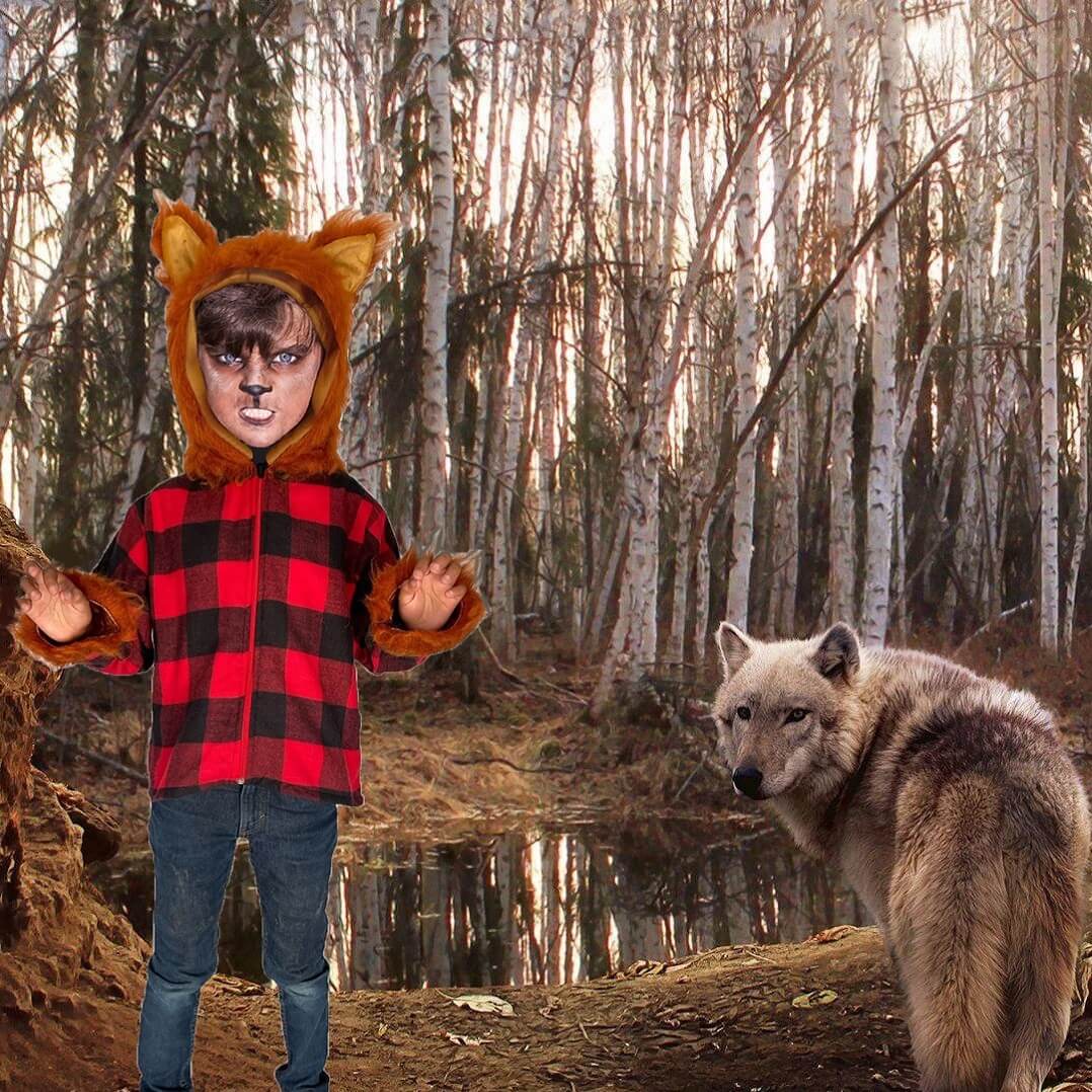 Foto 3 pulgar | Disfraz de Hombre Lobo para Niñas y Niños
