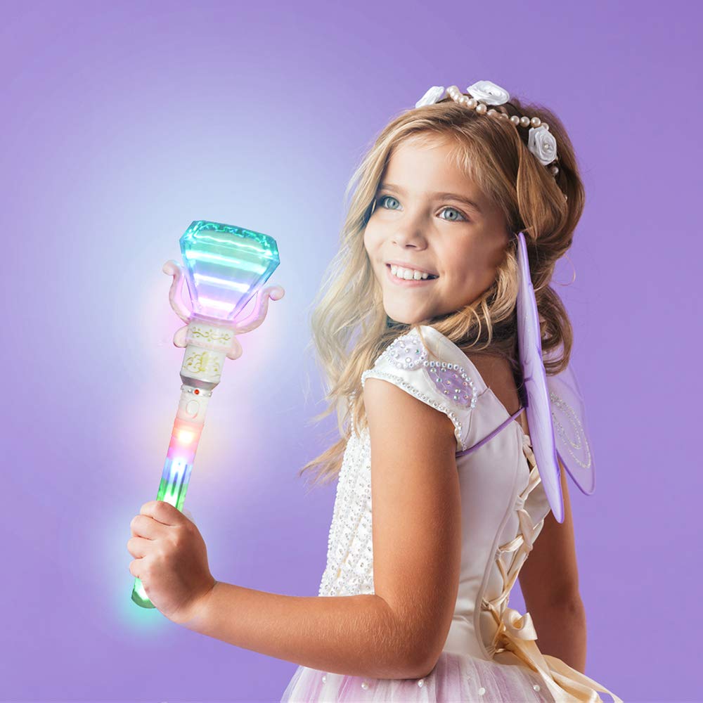 Foto 6 | Varita de Diamante Giratoria Multicolor con LED De Toy Artcreativity - Venta Internacional