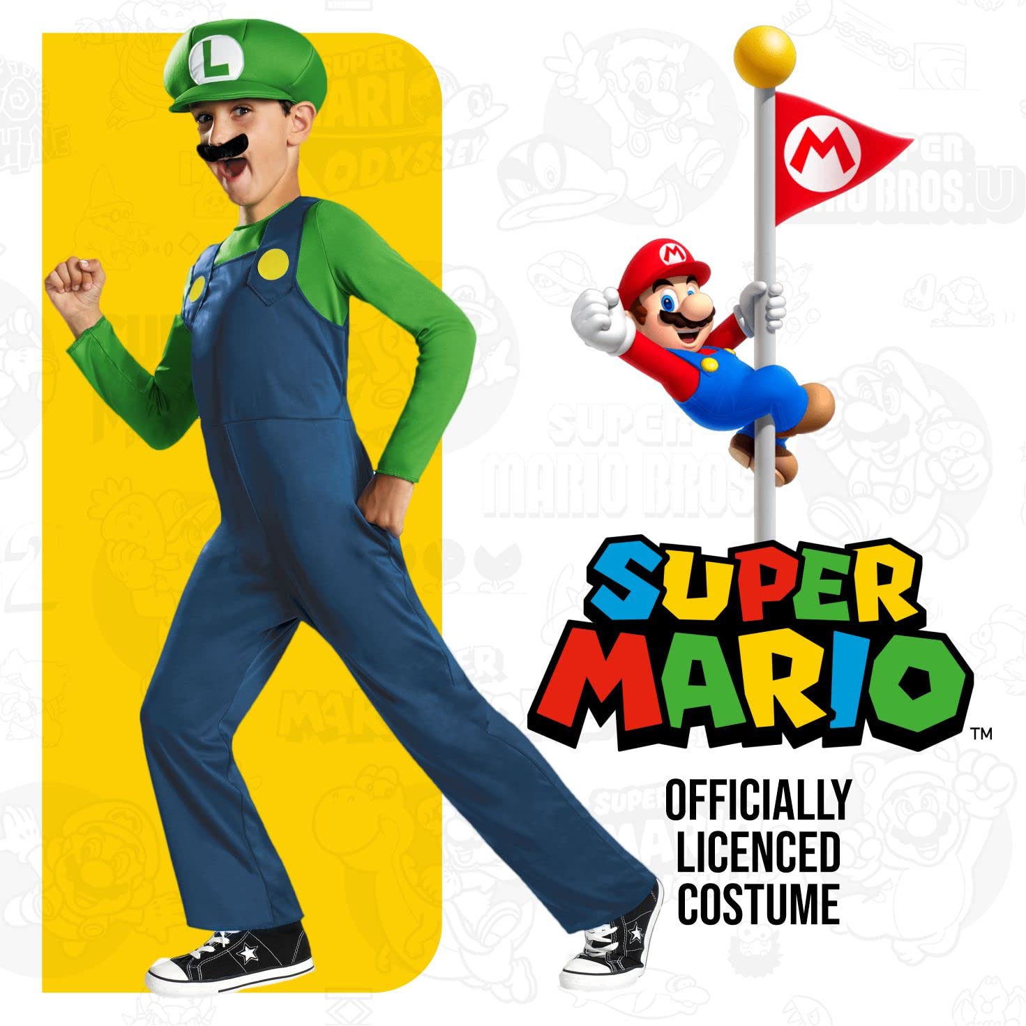 Foto 2 | Disfraz Luigi Disguise Clasico para Niños Talla Mediana - Venta Internacional