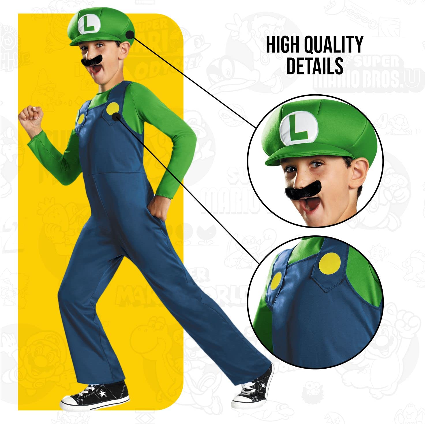Foto 4 | Disfraz Luigi Disguise Clasico para Niños Talla Mediana - Venta Internacional
