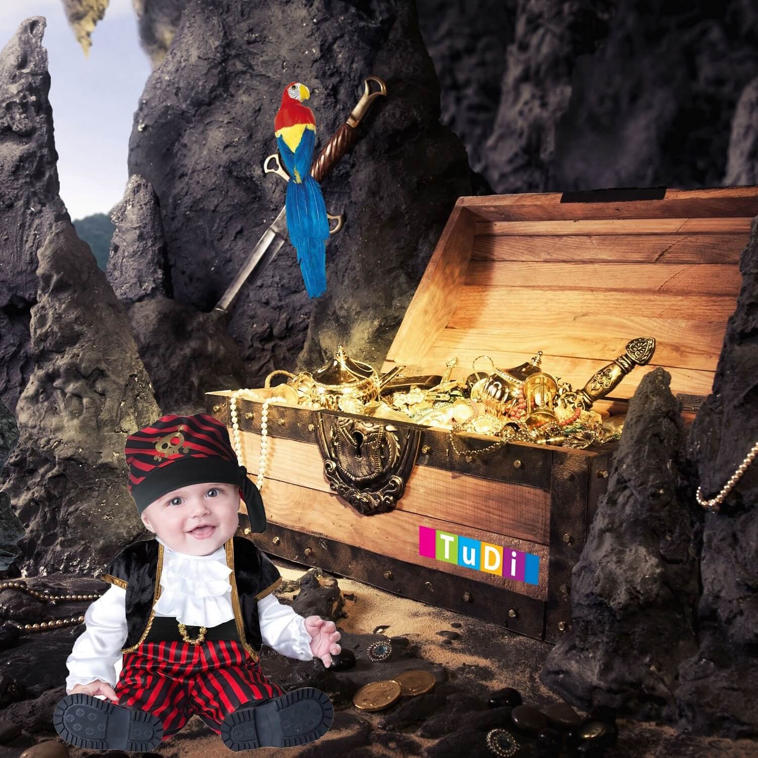 Foto 3 pulgar | Disfraz de Pirata para Bebés y Niños