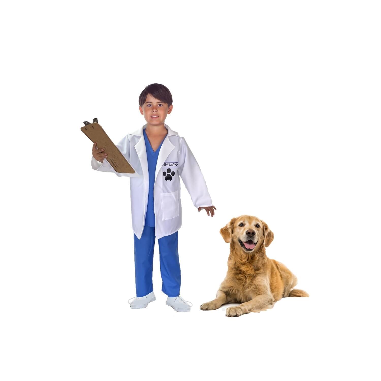 Foto 2 pulgar | Disfraces De Doctores - Disfraz De Veterinario, Enfermero Y Doctor Para Niñas Y Niños - Uniforme Medicina Oficio