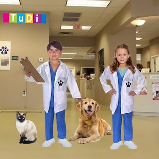 Foto 2 | Disfraces De Doctores - Disfraz De Veterinario, Enfermero Y Doctor Para Niñas Y Niños - Uniforme Medicina Oficio