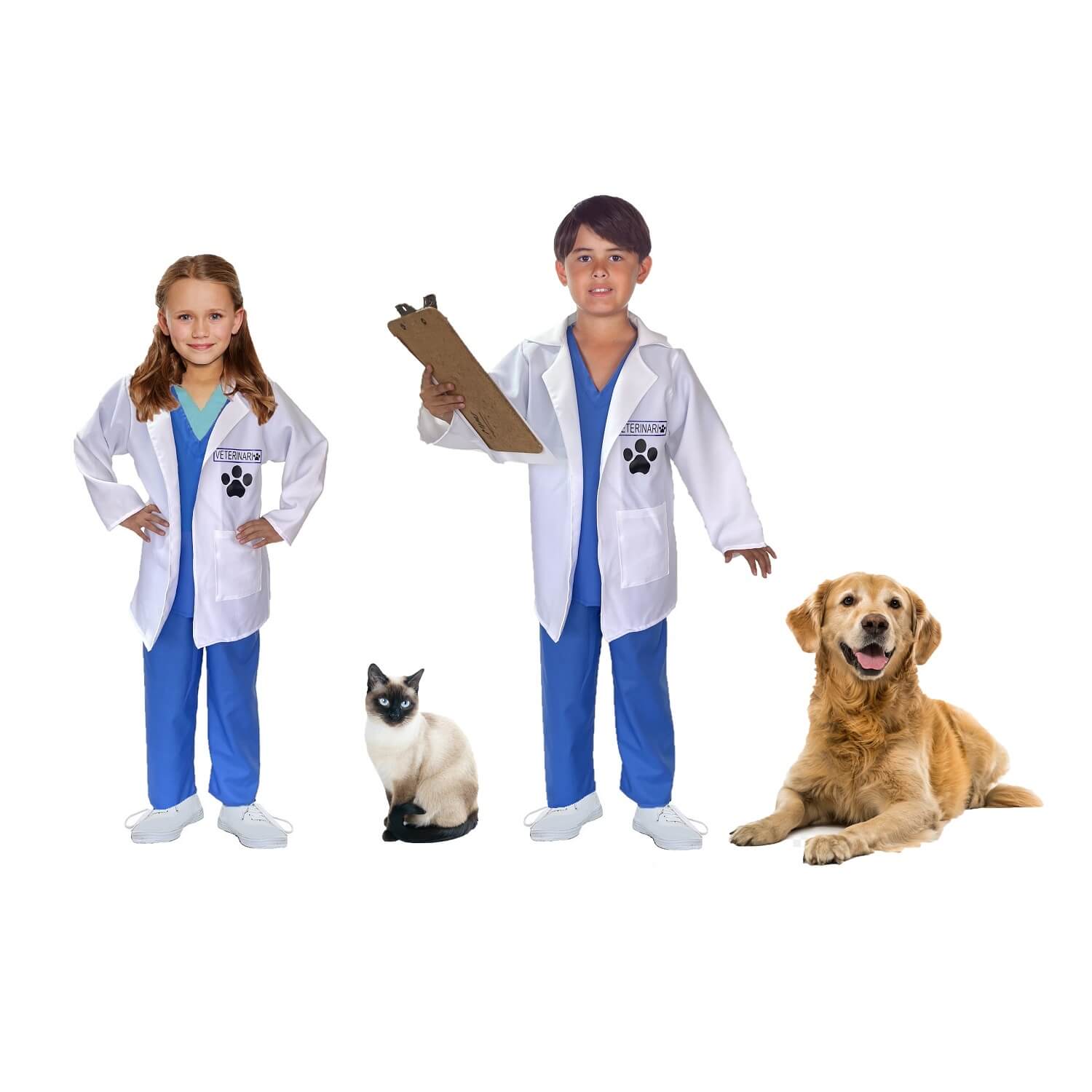 Foto 5 pulgar | Disfraces De Doctores - Disfraz De Veterinario, Enfermero Y Doctor Para Niñas Y Niños - Uniforme Medicina Oficio